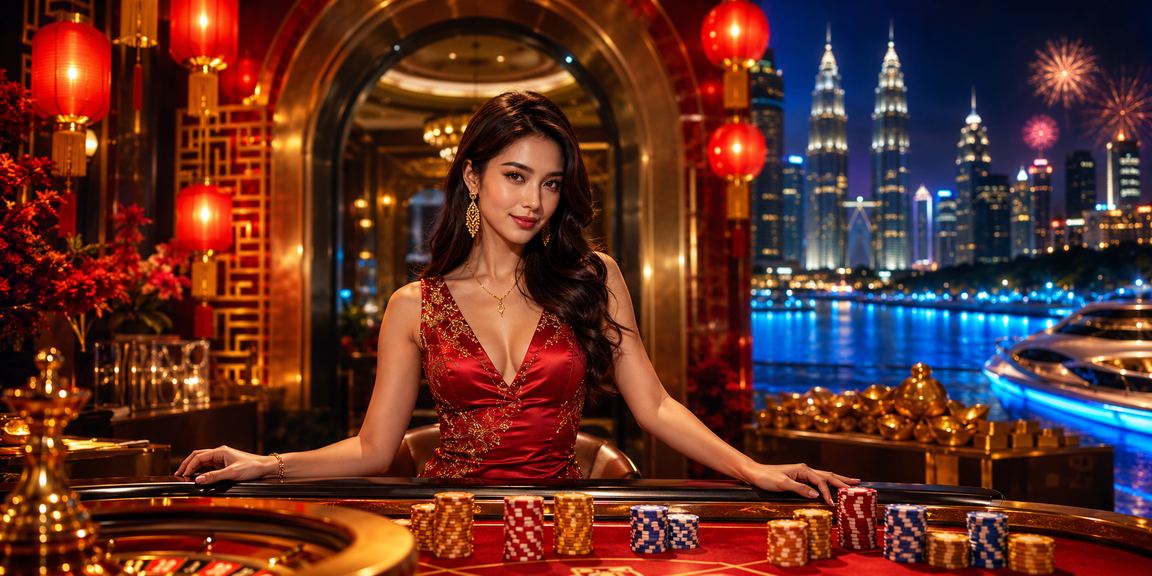 Suasana permainan poker kasino hiburan Kuala Lumpur di 125zr